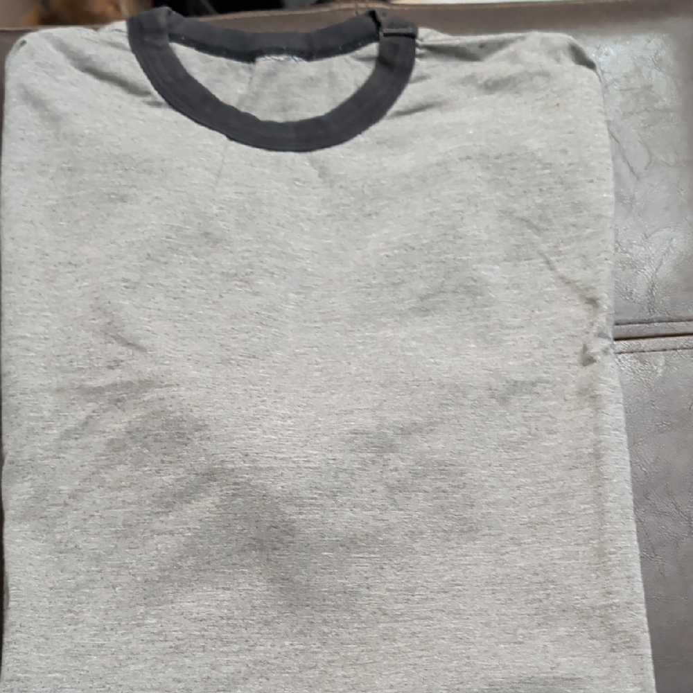 Old Navy Heather Gray Tee with Black Trim  - Like new!